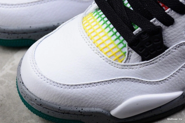 Rasta Lucid AQ9129-100 Jordan 4 Green Retro 0717
